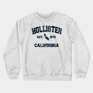 Hollister California CA Vintage State Athletic Navy Style T-Shirt Crewneck Sweatshirt